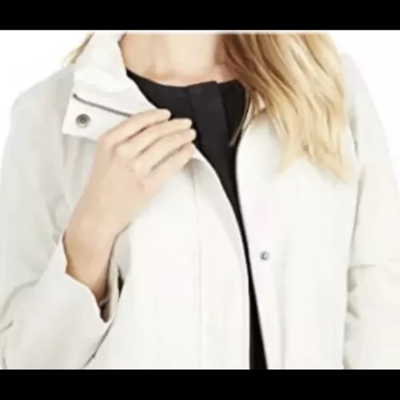 Small NEW EILEEN FISHER BONE ORGANIC COTTON STEEL ZIP COAT $328 - Picture 3 of 10